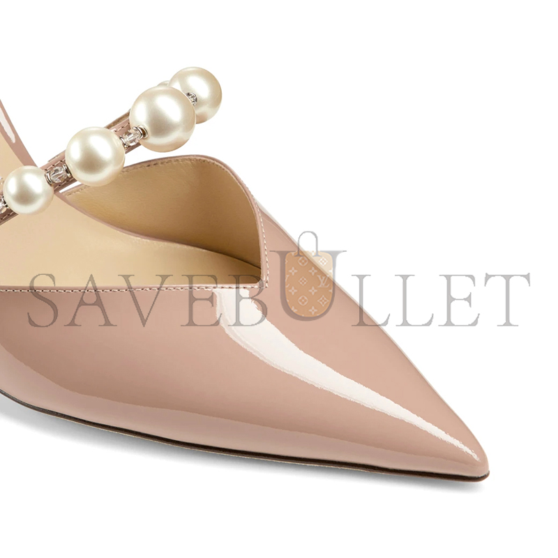 JIMMY CHOO AURELIE 65 BALLET PINK PATENT LEATHER POINTED PUMPS AURELIE65XKM JIMMY CHOO AURELIE 65 BALLET PINK PATENT LEATHER POINTED PUMPS AURELIE65XKM
